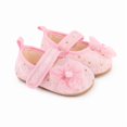thumbnail image 3 of Yoyauz Baby Girl Mary Jane Shoes Anti Slip Rubber Sole Ballet Slippers Princess Dress Wedding Shoes Newborn Kids Shoes Toddler Shoes（0-12 Month）, 3 of 8