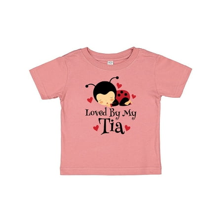 

Inktastic Tia Aunt Loves Me Ladybug Gift Baby Boy or Baby Girl T-Shirt