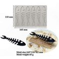 thumbnail image 2 of Silicone Lace Mat for Cake Decorating, Fondant, Chocolate & Candy Molds - Fishbone Design Plate Decoration Tool, 2 of 5