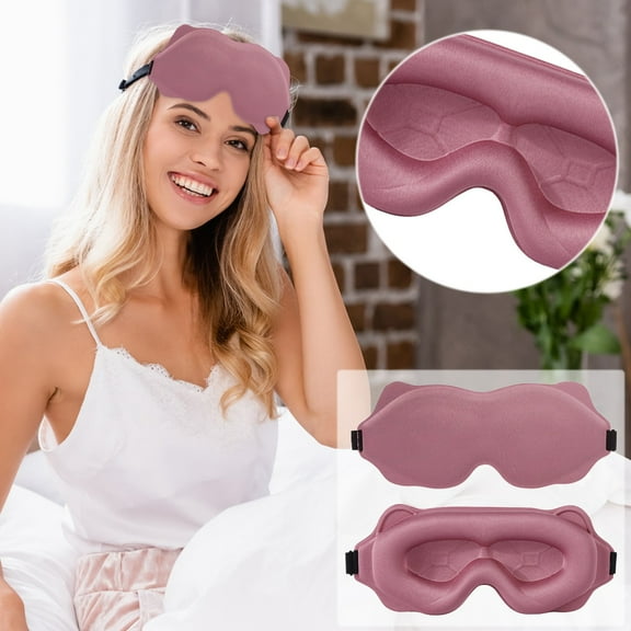 Sleep Mask Eye Mask For Side Sleeping Washable Sleep Mask Adjustable Shoulder Strap Breathable And Soft Sleep Mask For Travel