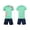 Green, variant on Boy Girl Soccer Jersey Outfit Short Sleeve Quick Dry Mesh T Shirt and Shorts Set Football Team Activewear Set 2 Piece Athletic Sweatsuit Pink 2XS