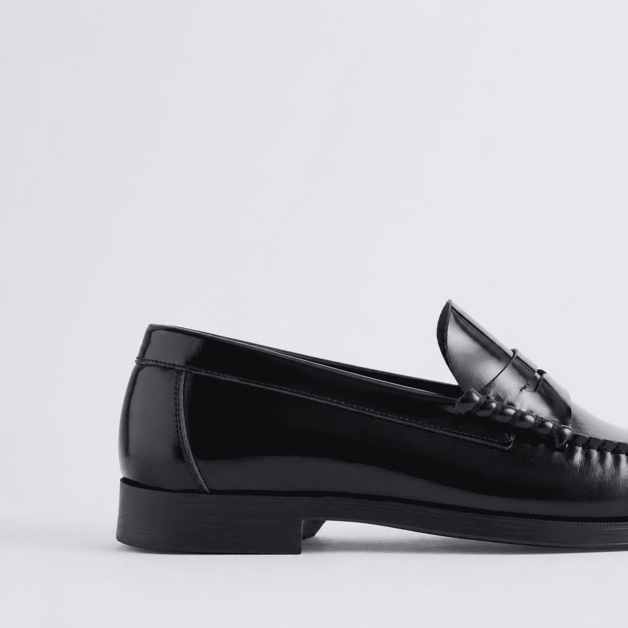 Free Assembly Men's Leather Moc Toe Penny Loafers