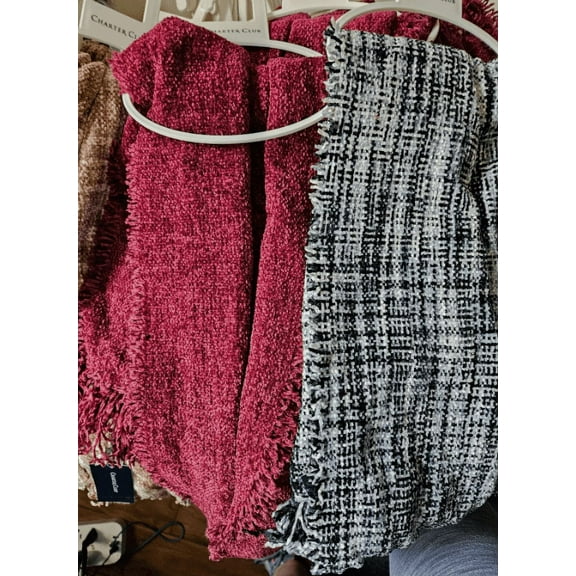 CHARTER CLUB Space-dyed chenille ultra soft women's winter scarf wrap 2 Scarves