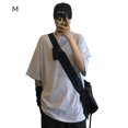 thumbnail image 1 of Camiseta de mujer de manga corta, cuello redondo, color sólido, camiseta informal, gris, M tholdsy AP001185-09B, 1 of 7