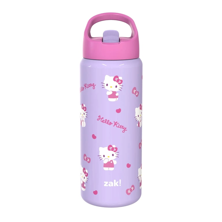 Zak Designs Siply Clutch 20oz Stainless Steel Bottle, Hello Kitty photo 1