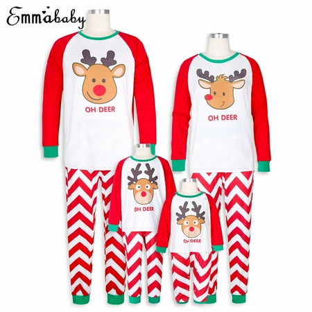

Family Matching Christmas Pajamas Set Mens Women Baby Kids Sleepwear Nightwear