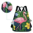 thumbnail image 5 of FORMRS Women's Travel Backpack Purse Anti-Theft Hidden Pockets Casual Shoulder Bag, Pink Flamingo Pattern, 5 of 7