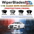 thumbnail image 2 of 2010 Audi S4 Beam Wiper Blades Wipers w/1yr Warranty (Set of 2), 2 of 5