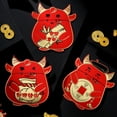 thumbnail image 3 of Koszal 2021 Ox Year Red Envelope Cartoon Cow Shape Three-dimensional Lucky Money Packet, 3 of 8