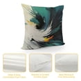 thumbnail image 4 of Creowell Feathers Abstract Art Pillow Cases with Zipper Home Decor for Living Room Bedroom Outdoor 1PC 24x24in, 4 of 5