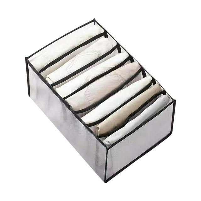 Caja de almacenamiento de malla Separadores de ropa de armario plegable Organizadores de compartimientos de tocador de nylon Wmkox8yii HFSH755