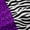 Black Purple White, variant on Castle Fairy Cheetah Black Out Curtains,Zebra Stripes Curtains Pack of 2 (42x63 Each)