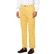 thumbnail image 4 of Pantalones de vestir impresos con lunares INSPIRE CHIC para hombres, ajuste regular 34 Amarillo, 4 of 6