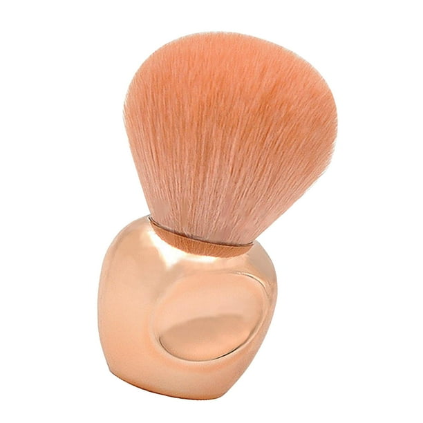 Brocha de maquillaje para colorete, de pintura para uñas, limpieza de polvo, brochas pequeña suaves para polvos sueltos para maquillaje facial, , Rosa claro Sunnimix Brocha de maquillaje