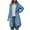 Light Blue, variant on Uaswgudfs Women's Beige Mid-Length Quilted Puffer Coat, Hooded Long Sleeve Casual Winter Jacket with Pockets - Warm Outerwear Green L