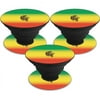MightySkins POSOCK-Rasta Lion Skin Decal Wrap for Pop Sockets Sticker - Pack of 3 - Rasta Lion