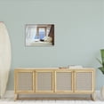 thumbnail image 2 of Stupell Industries Cat Resting on White Oceanside Bed Nautical Painting Framed Art Print Wall Art, 30x24, By Zhen-Huan Lu, 2 of 7