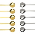 thumbnail image 6 of 10Pcs Stainless Steel Round Coffee Spoon, Soup Spoons Mini Dessert Spoons Small Spoons for Dessert, Tea(5.2 inch), 6 of 7