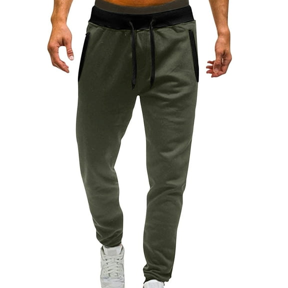 BJUTIR Sweatpants For Men Mid Waisted Solid Pants Casual Jogging Sports Elastic With Pockets Men'S Men'S Pants