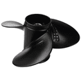 thumbnail image 3 of 2X Outboard Propeller for 8-20Hp 9 1/4 x 9 Aluminum Alloy 3 Blade Black 10 Spline Tooth R Rotation, 3 of 7