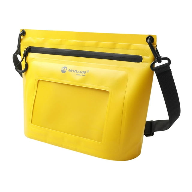 Bolso bandolera impermeable con correa ajustable y ligero para verano. Amarillo