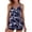5-Navy, variant on Women's Tankini Bathing Suits Two-Piece Tummy Control Swim Dress High Waist Printing Padded Swimsuits with Boyshorts