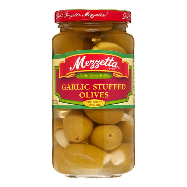 Mezzetta Garlic Stuffed Olives, 6 Oz