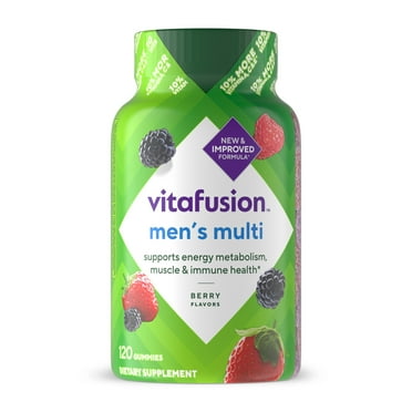 vitafusion Adult Gummy Vitamins for Men with 10% More Vitamins A, C, & E, 120 Count