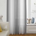 thumbnail image 6 of Grey White Sheer Curtains 45 Inches Long, Gray Farmhouse Modern Rustic Light Filering Curtains, Breathable Simi Curtain Privacy Drapes for Kitchen Bathroom Lightweight Small Window Treatment, 6 of 9
