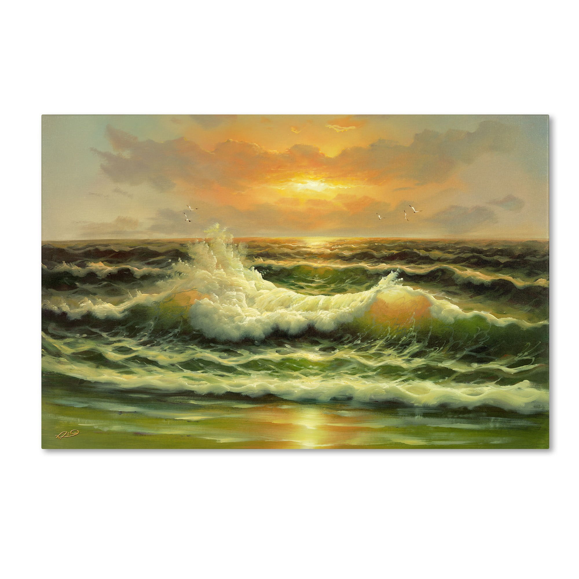 Trademark Fine Art "Sunset" Canvas Art by Rio