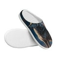 thumbnail image 3 of Wukai Night Sky Wolf Print Women's Indoor Bedroom Slipper Slip On Shoes, Unisex House Shoes with Anti-Skid Sole for Men, Gift for Women Men-35/36, 3 of 7