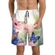 thumbnail image 1 of Balery Butterfly And Flowers Traje de Baño Estilo Hawaiano para Hombre, Shorts de Secado Rápido con Bolsillos-Small, 1 of 6