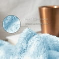 thumbnail image 5 of Exclusivo Mezcla Plush Fuzzy Large Fleece Throw Blanket (50" x 70", Light Blue)- Soft, Warm and Lightweight, 5 of 8