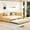 Yellow, variant on Upholstered full daybed in gray no box spring sturdy for apartment living