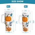 thumbnail image 6 of Yayeee 40oz Stainless Steel Tumbler with Straw and Handle Double-Wall Insulated Travel Water Bottle, Pumpkins Pattern, 6 of 8