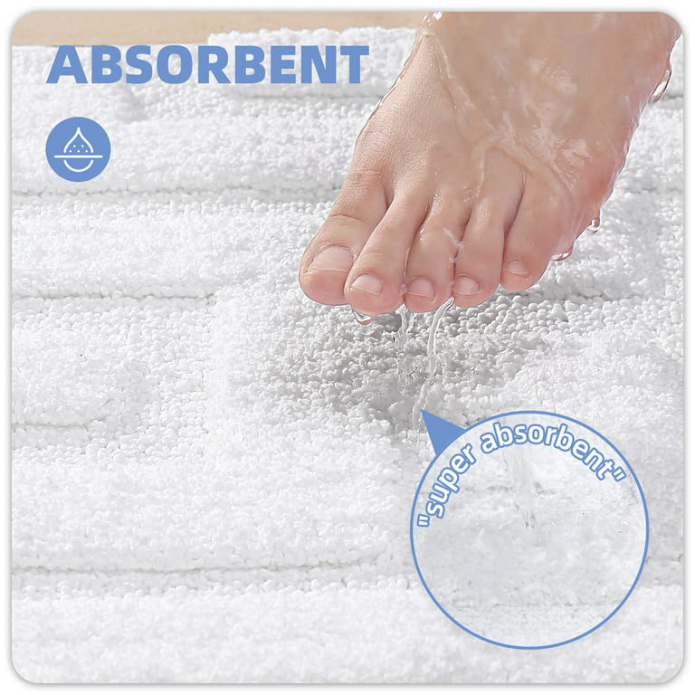 REINDEER FLY Super Absorbent Quick Dry Bath Mat, Thin Bathroom Rug