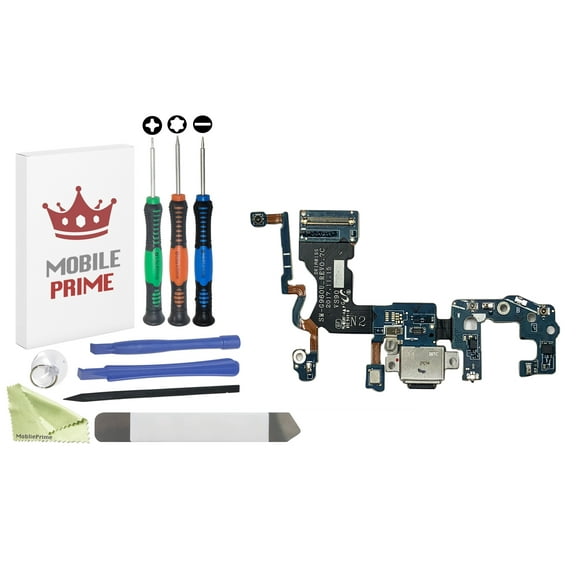 MobilePrime Charging Charger Port Complete Professional Repair Kit Compatible with Tools for Samsung S9 G960F