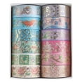 thumbnail image 2 of 12 Rolls Bronzing Washi Tape Set, Decor Masking Tape, Colorful Tapes for Scrapbook, crafts, Planners, Card Gift Wrapping, 2 of 3