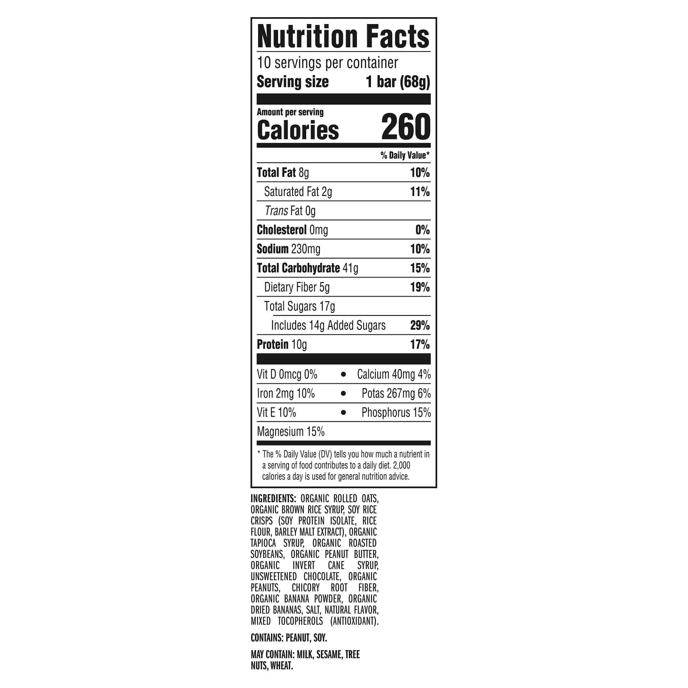 (4 pack) CLIF BAR Energy Protein Bars, Peanut Butter Banana with Dark Chocolate, 10ct
