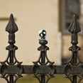 thumbnail image 4 of Hemoton Flagpole Topper Finial Flag Pole Ball Topper Ornament Stainless Steel Round Handrail End Caps Staircase Steps Hand Rail End Cover Handrail Fittings Silver 60mm, 4 of 8