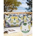 thumbnail image 3 of Outdoor Waterproof Pillow Covers Pack of 2, Summer Plant Vintage Purple Floral Lemon Farm Decorative Throw Pillowcases Cushion Covers for Garden Patio Tent Sofa Couch, 20x12 inch, 3 of 8