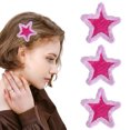 thumbnail image 1 of 3 uds Spice Girl pentagrama horquilla Clip LATERAL joyería para el cabello femenina joyería para el cabello, 1 of 6