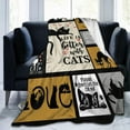 thumbnail image 3 of Cat Blanket Super Soft Flannel Throw Blanket Cat Gifts for Cat Lover Woman Men 60x50 inches, 3 of 6