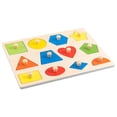thumbnail image 1 of Tablero de rompecabezas Montessori con forma geométrica para niños de madera, 1 of 5