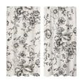 thumbnail image 2 of Vintage Wood Sunflower Butterfly Harvest Kitchen Curtain,Short Panel Window Valance for Sink,Breakfast Nook,Home Decor, 2 of 5