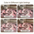 thumbnail image 7 of ODIKA 9'x12' Washable Area Rug Non-Slip, Chair-Friendly Pink Gradient Grey Blending Artwork Vein Abstract Large Contemporary for Dining Room, Basement, Office, 7 of 7