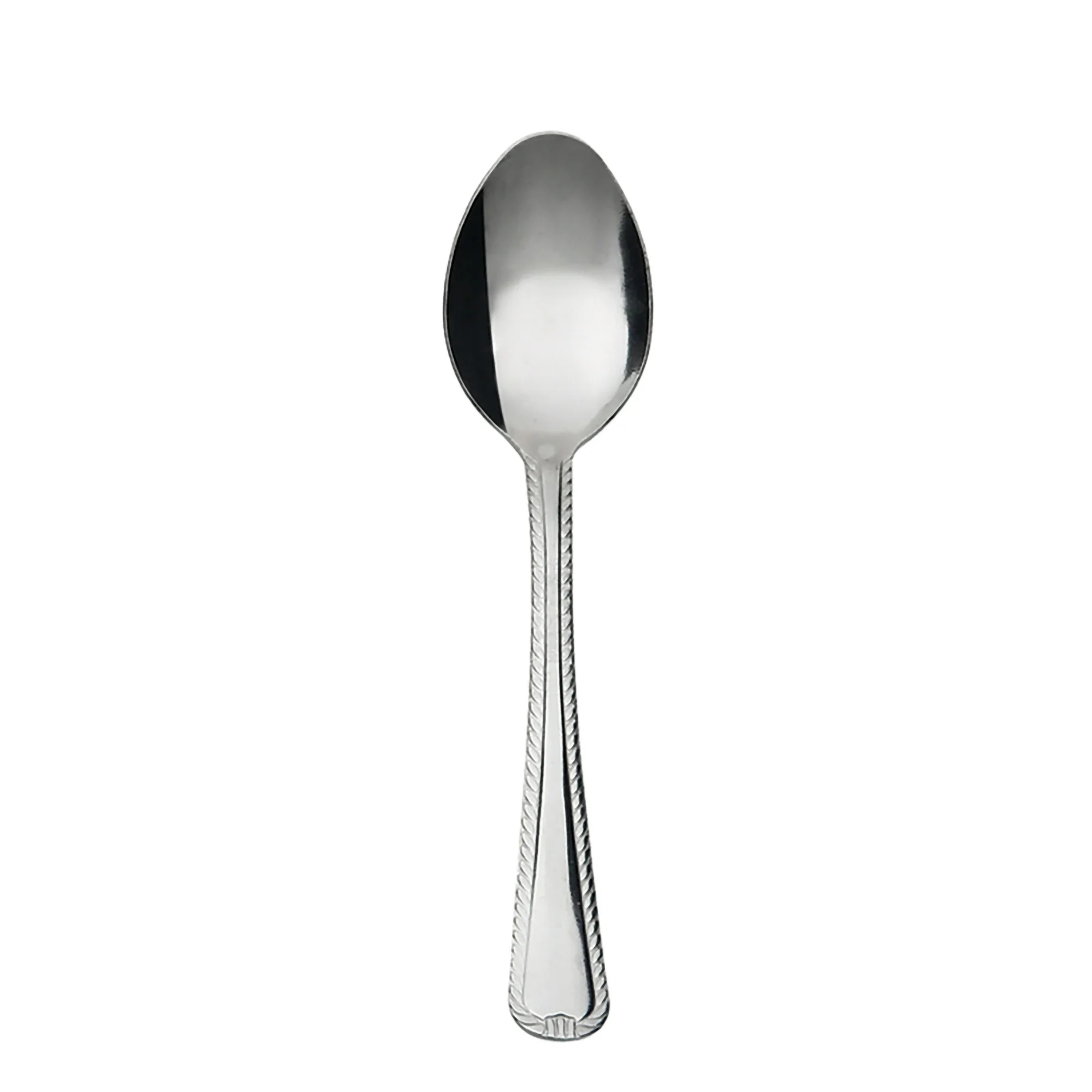 Mainstays Lace Stainless Steel Adult Teaspoon, 4-Piece Set, Silver
