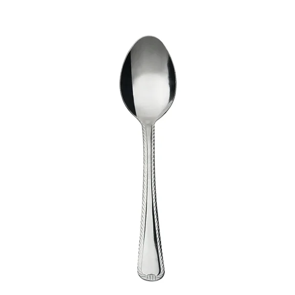 Mainstays Lace Stainless Steel Adult Teaspoon, 4-Piece Set, Silver