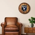 thumbnail image 5 of San Jose Earthquakes 20.25" Faux Distressed Barrel Top Clock, 5 of 5