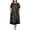 BlackMoon, variant on Plus Size Maxi Nightgowns for Women House Dress with Pockets Short Sleeve Sleepwear